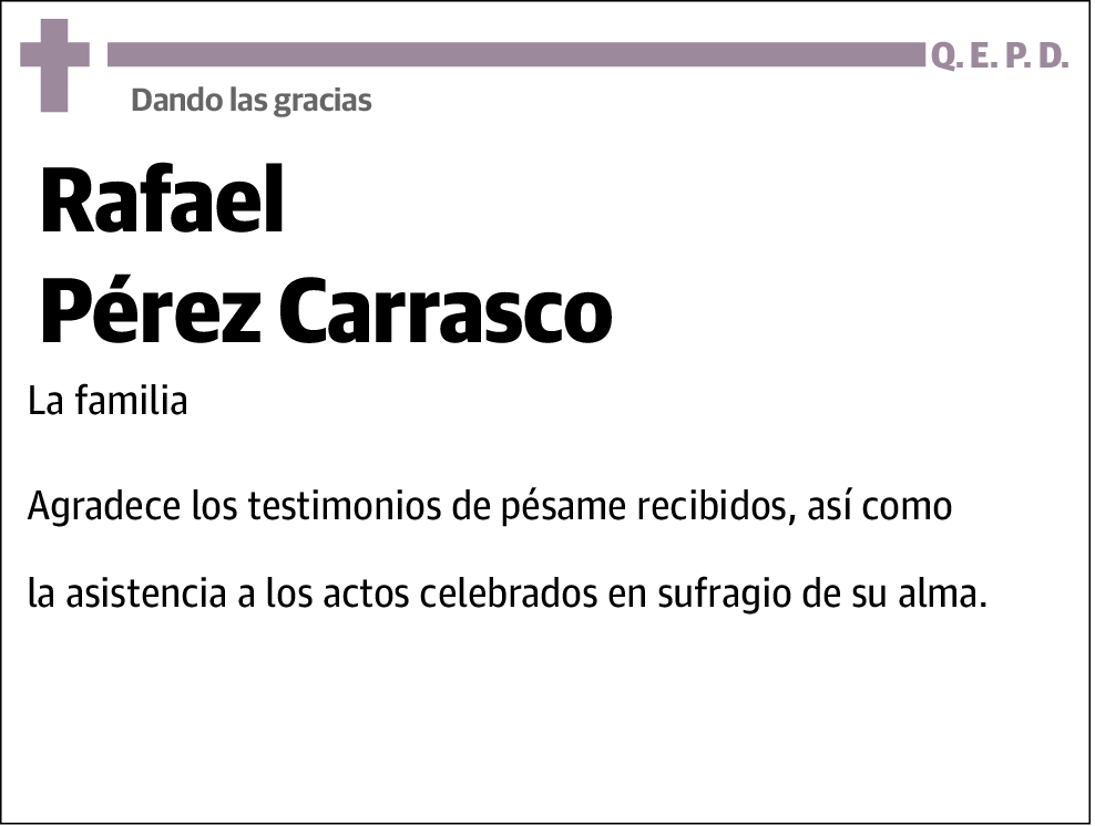 Rafael Pérez Carrasco