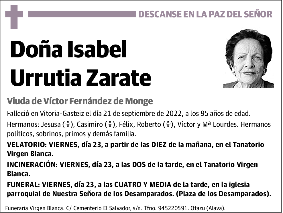 Isabel Urrutia Zarate