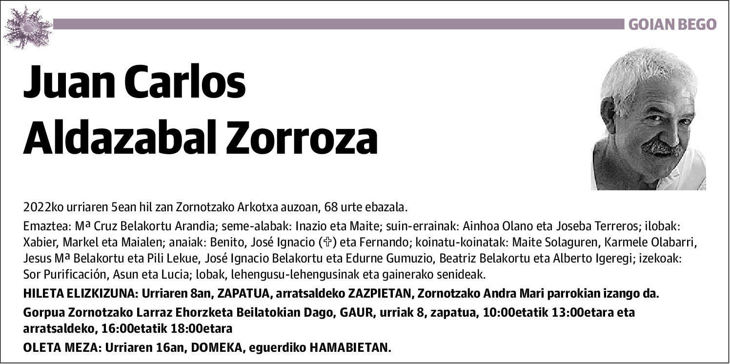 Juan Carlos Aldazabal Zorroza