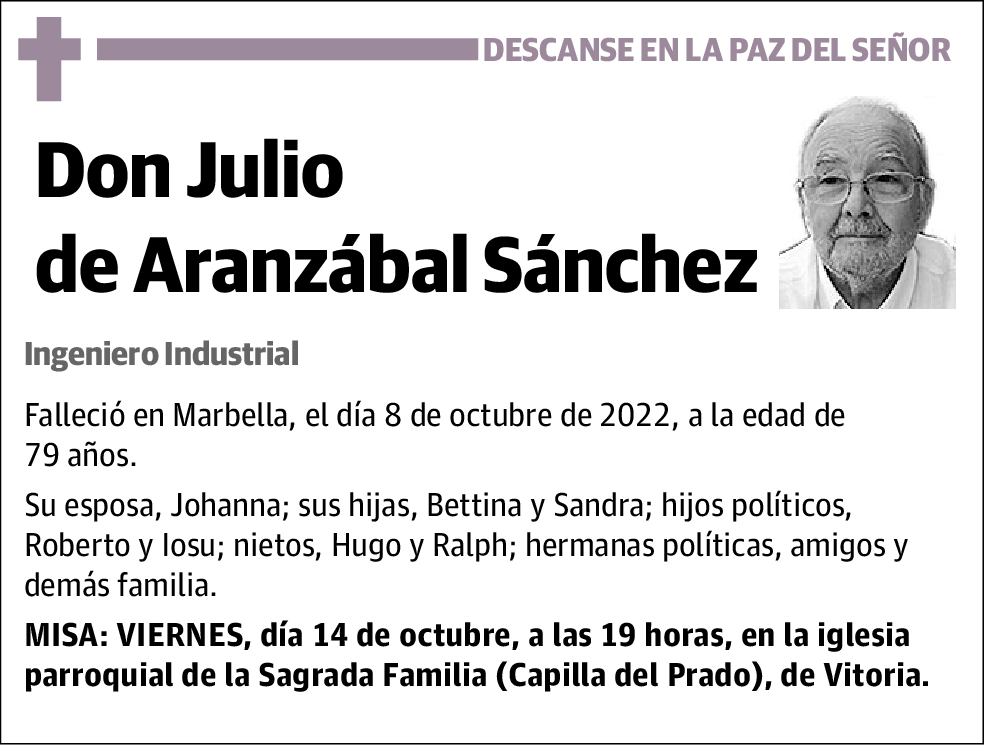 Julio de Aranzábal Sánchez