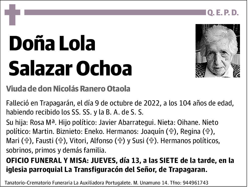 Lola Salazar Ochoa