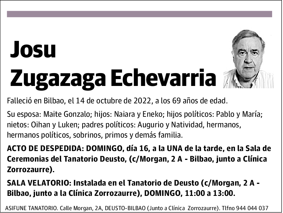 Josu Zugazaga Echevarria