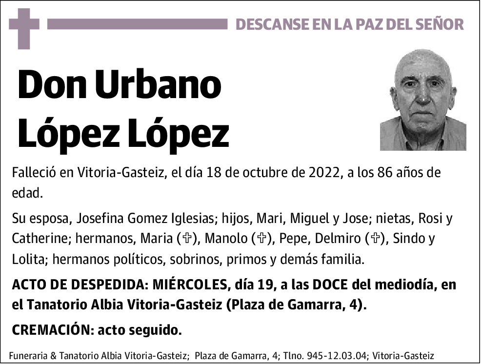 Urbano López López