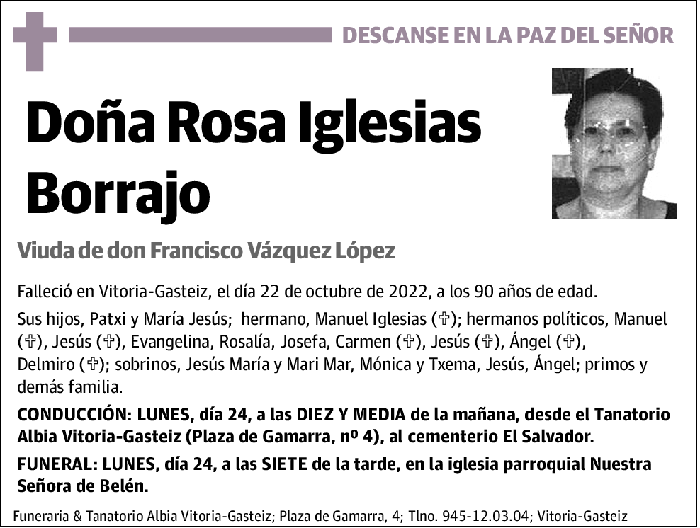 Rosa Iglesias Borrajo