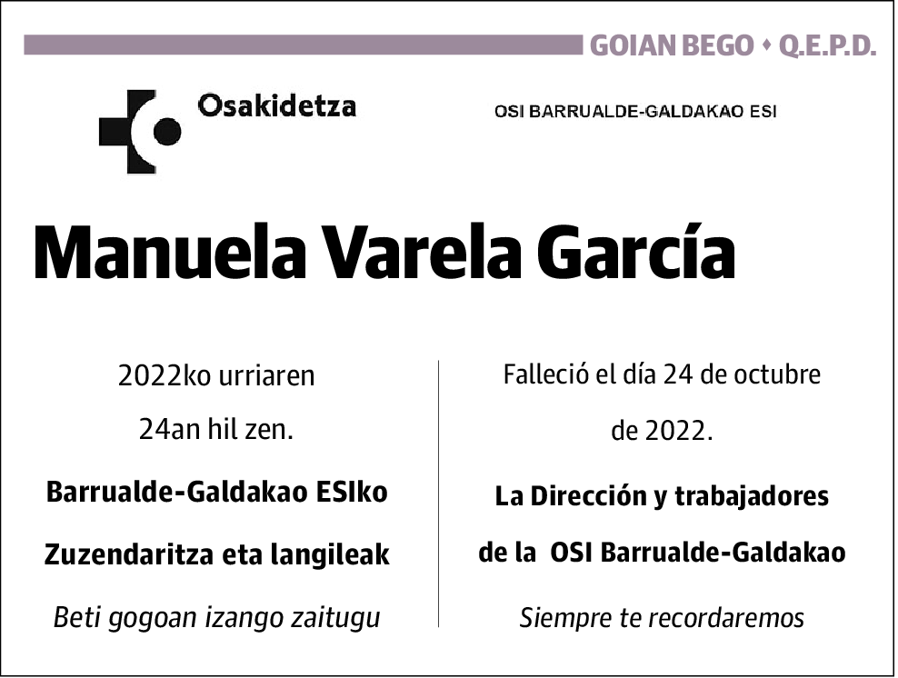 Manuela Varela García