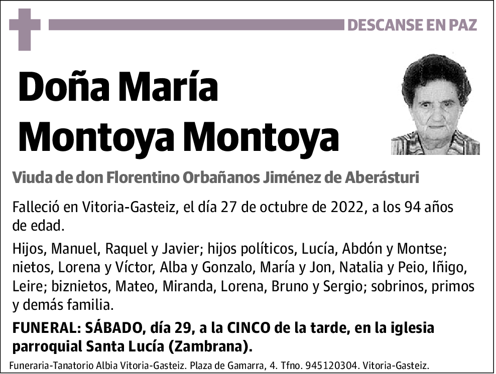 María Montoya Montoya