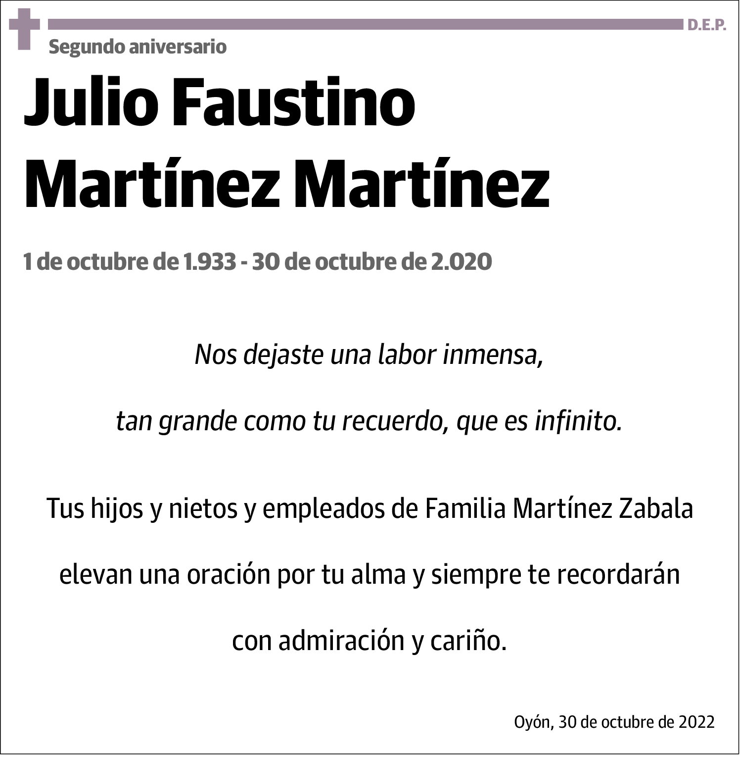 Julio Faustino Martínez