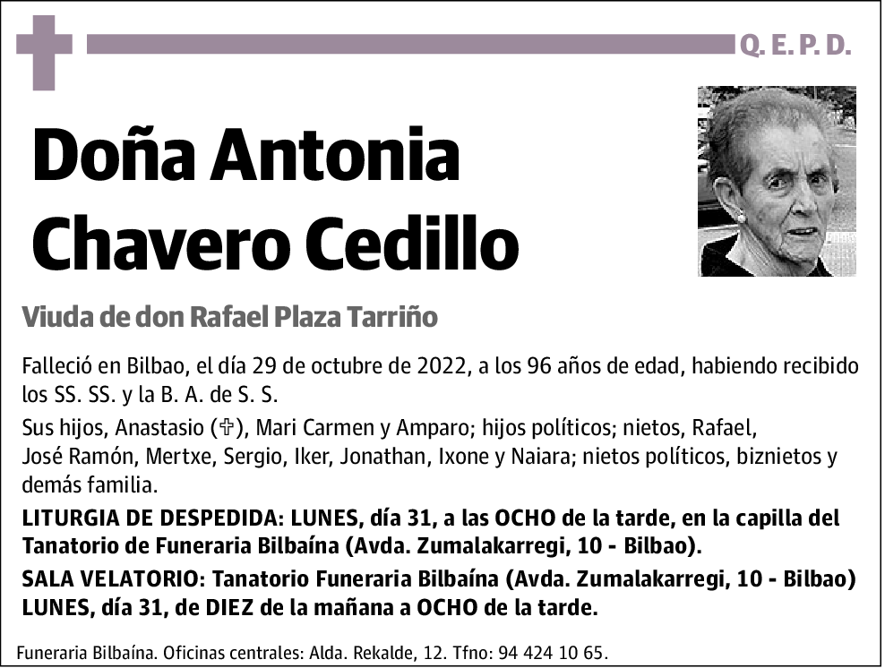 Antonia Chavero Cedillo