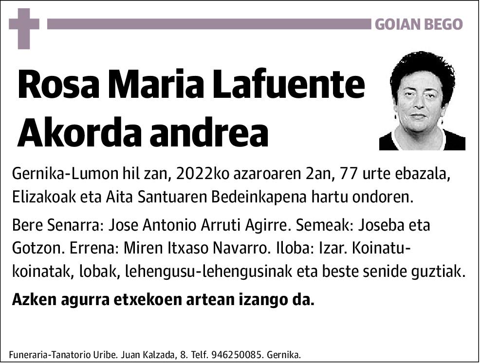Rosa María Lafuente Akorda