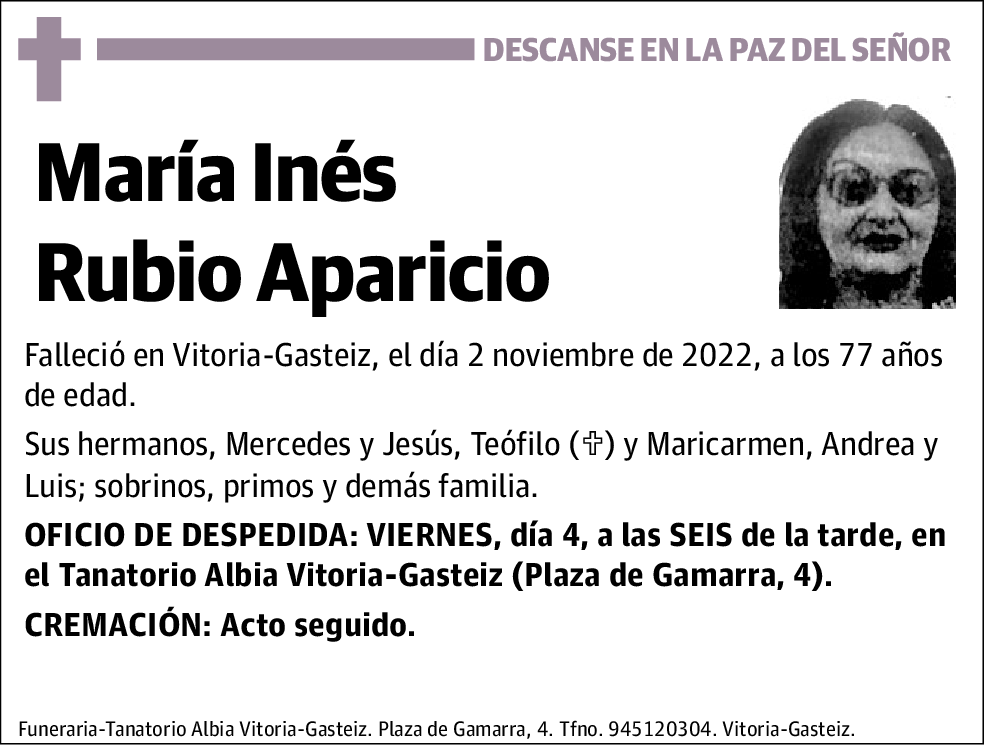 María Ines Rubio Aparicio