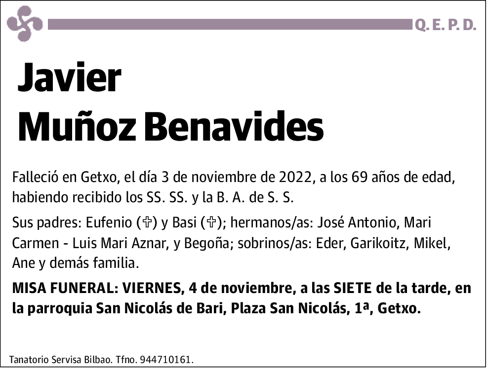 Javier Muñoz Benavides