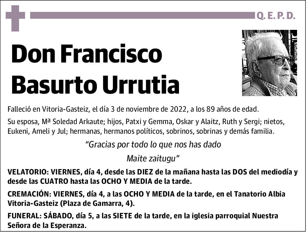 Francisco Basurto Urrutia