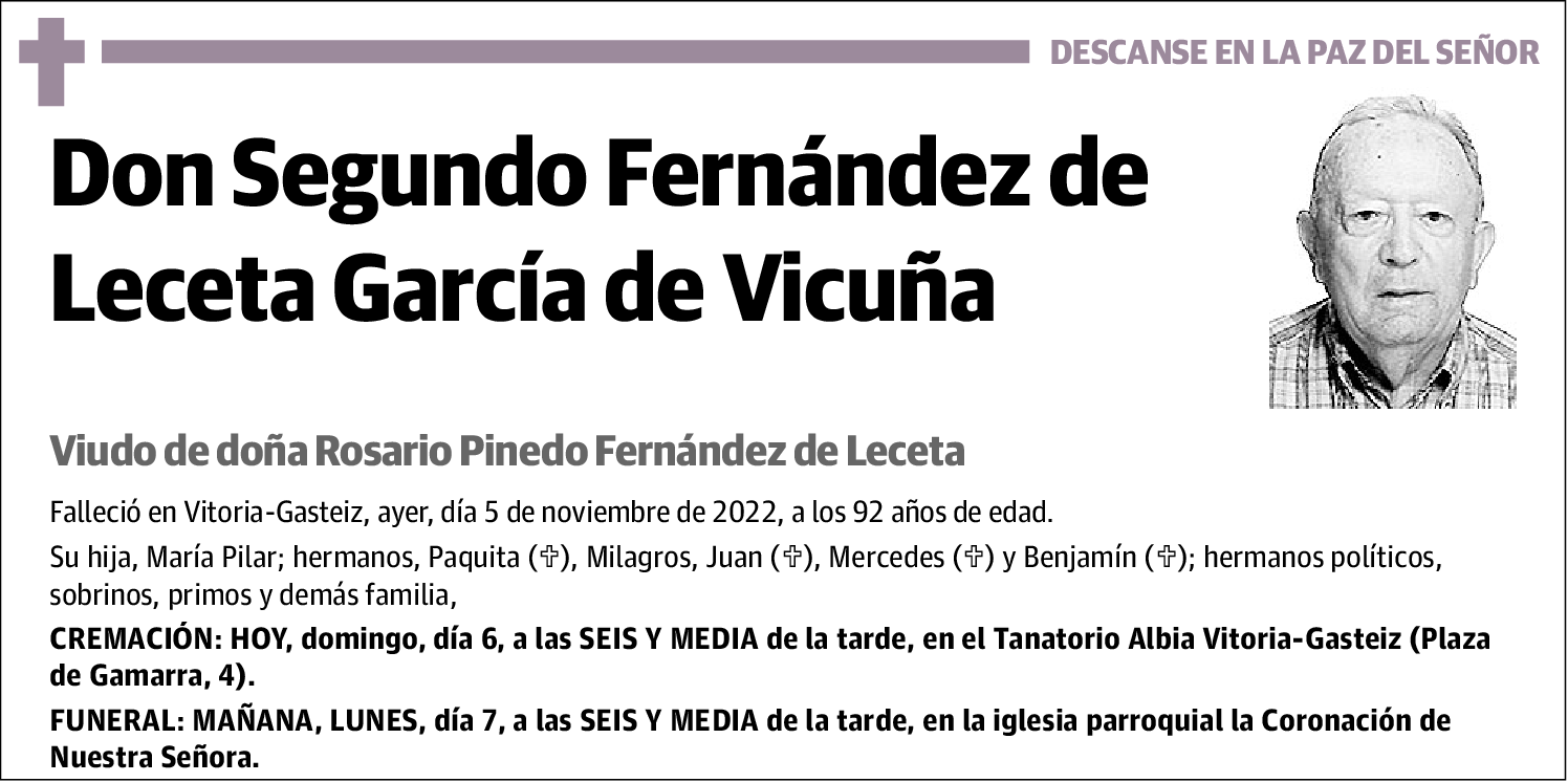Segundo Fernández de Leceta García de Vicuña