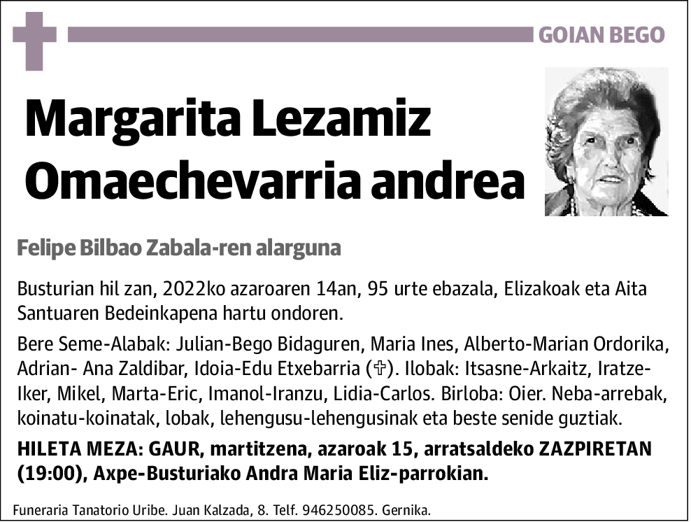 Margarita Lezamiz Omaechevarria