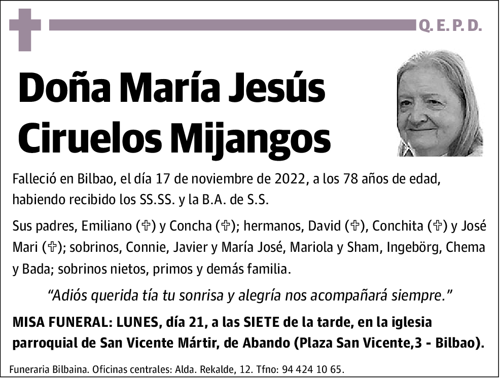 María Jesús Ciruelos Mijangos
