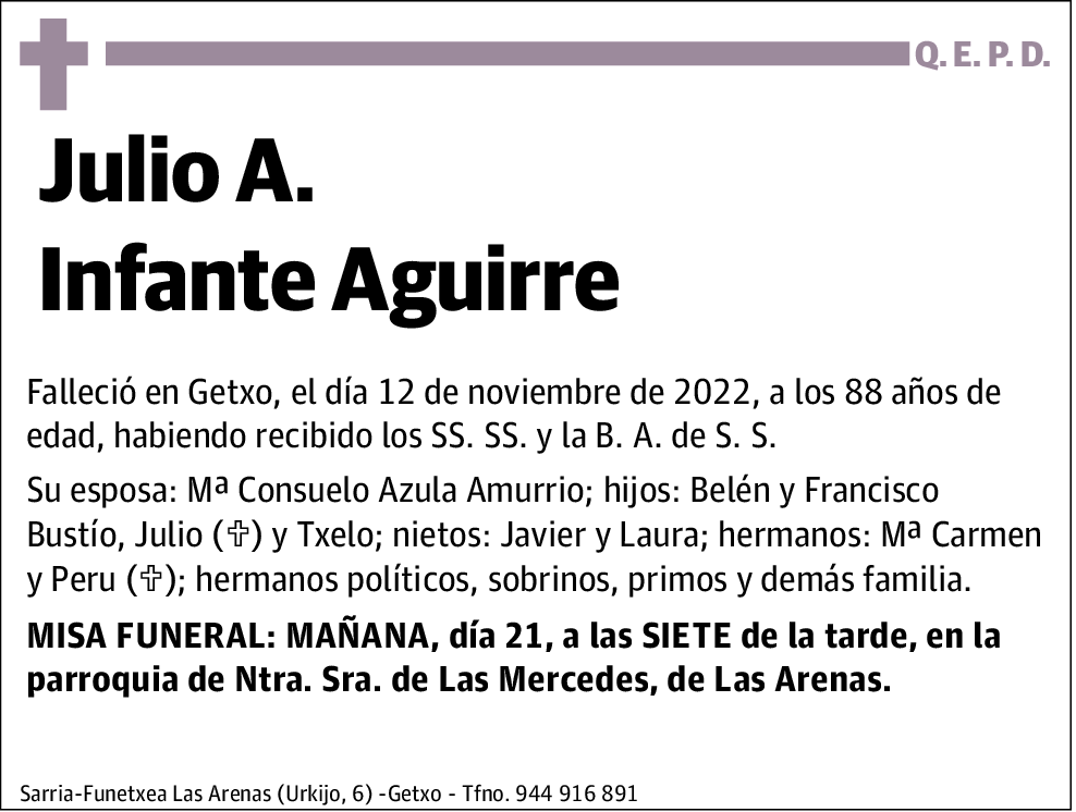 Julio A. Infante Aguirre