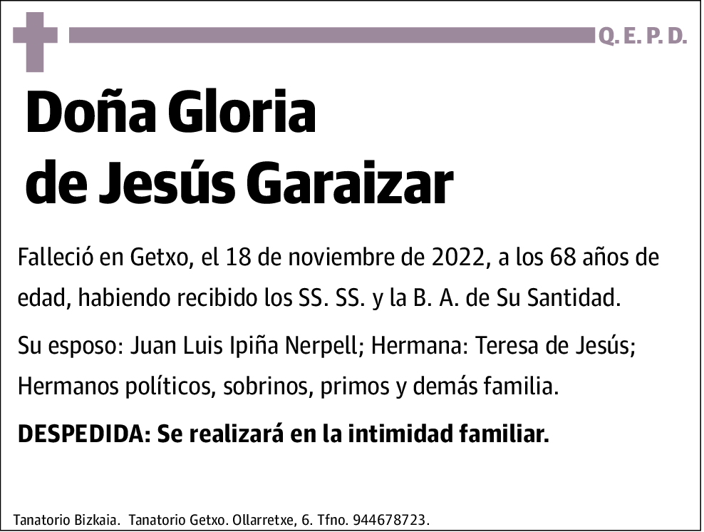 Gloria de Jesús Garaizar