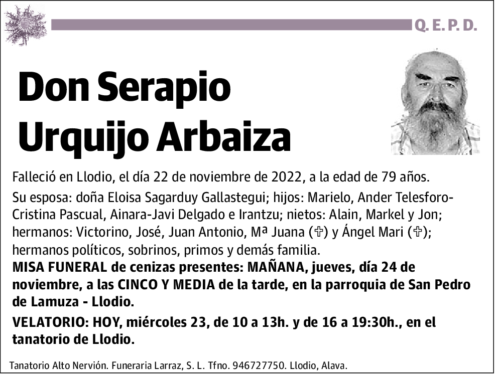 Serapio Urquijo Arbaiza
