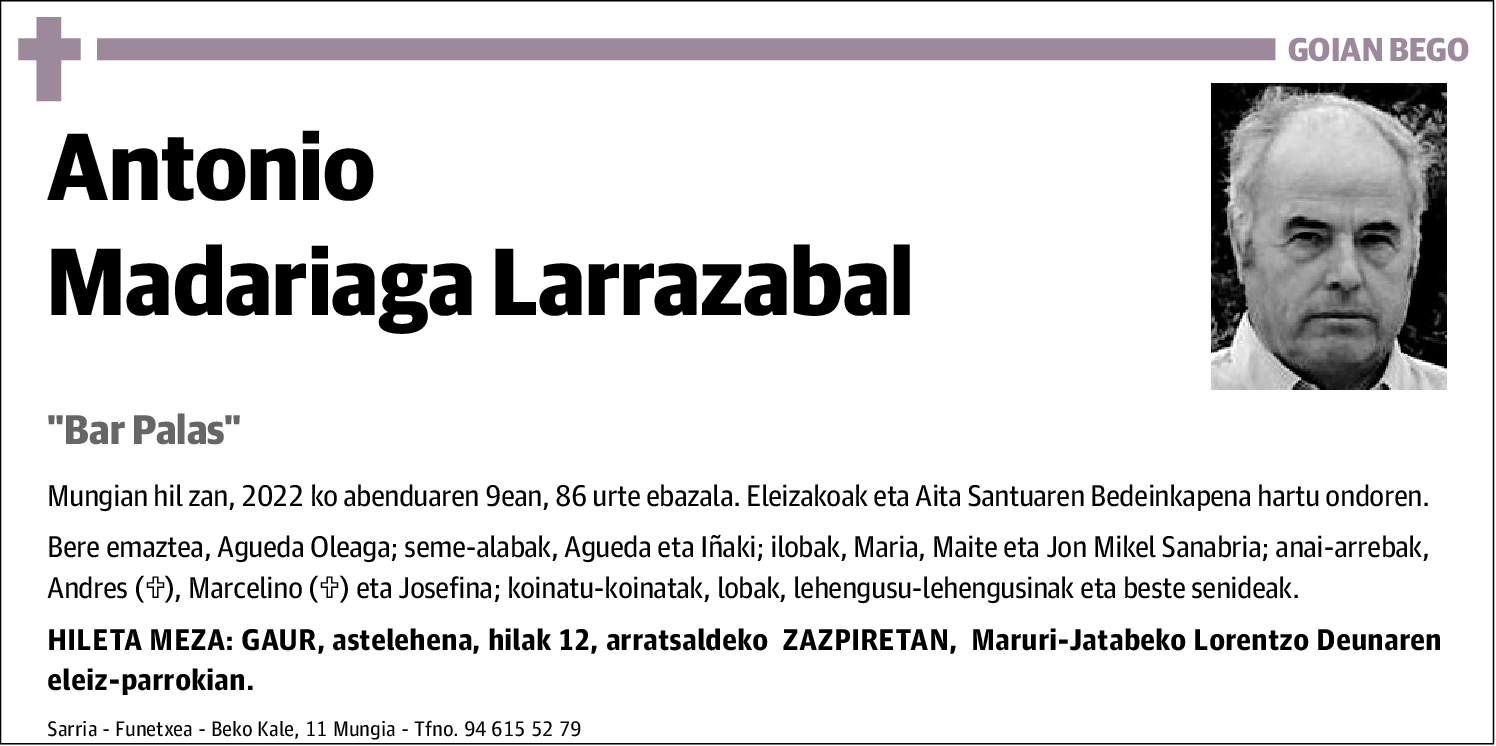 Antonio Madariaga Larrazabal