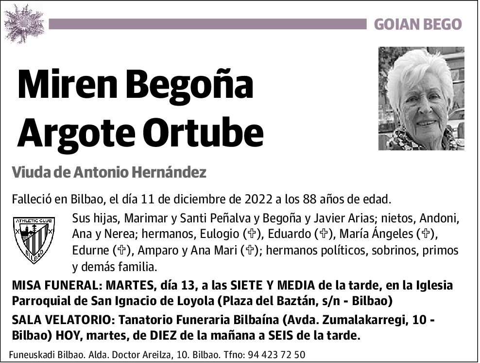 Miren Begoña Argote Ortube
