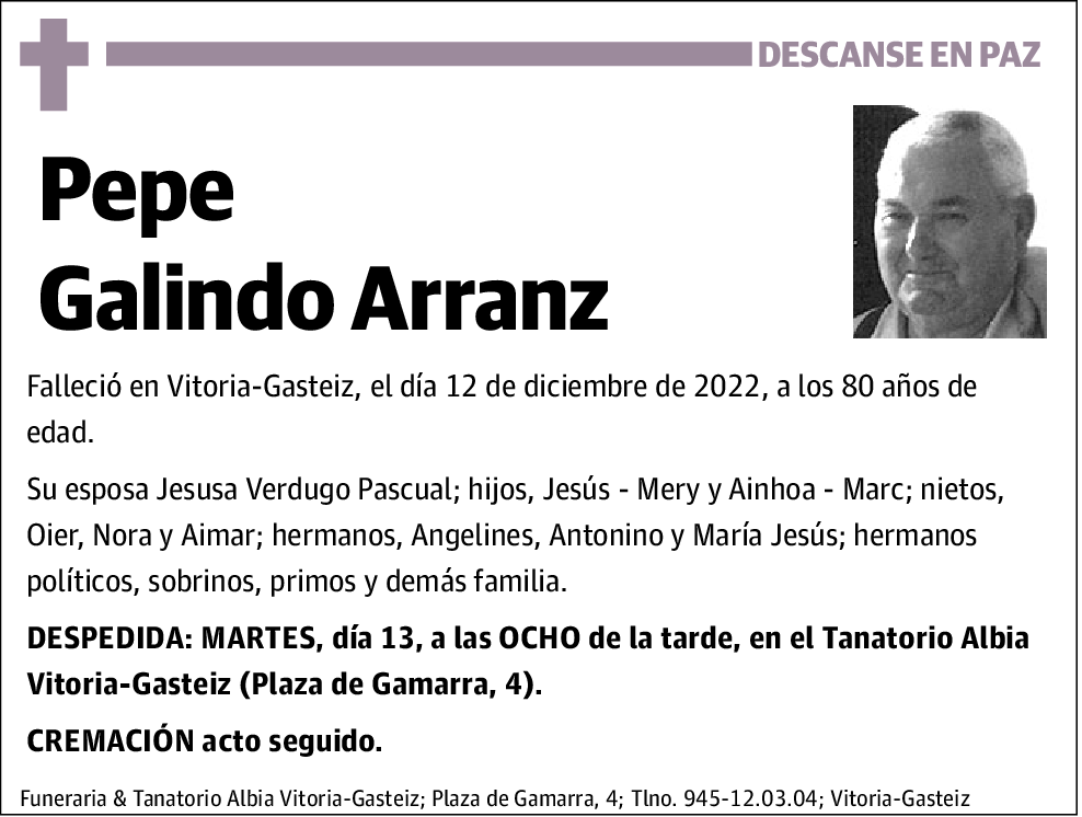 Pepe Galindo Arranz
