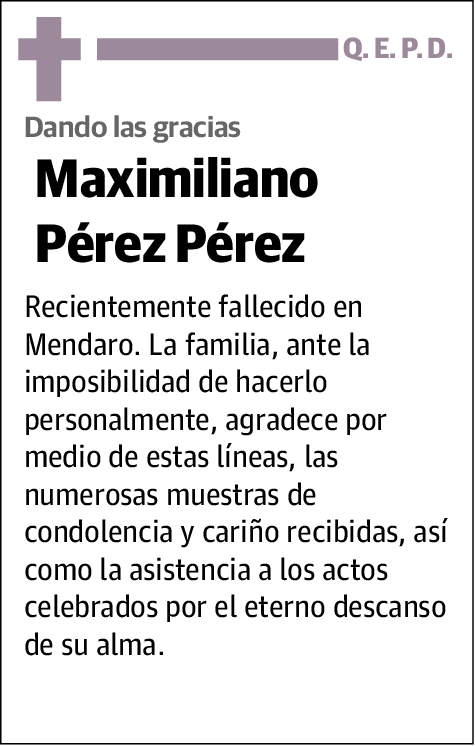 Maximiliano Pérez Pérez
