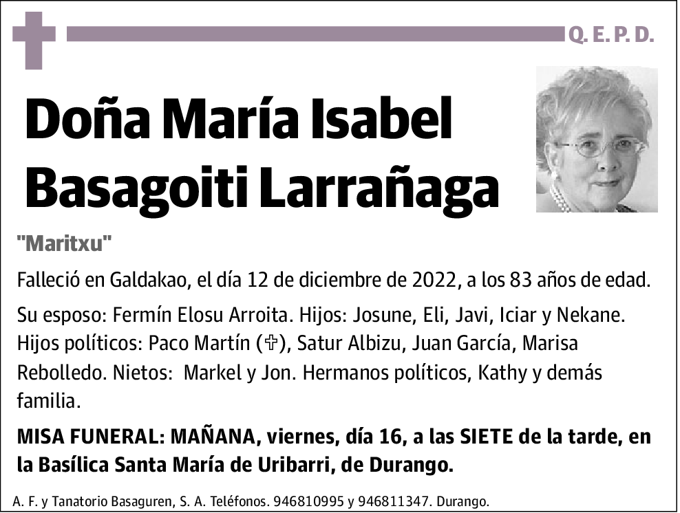María Isabel Basagoiti Larrañaga