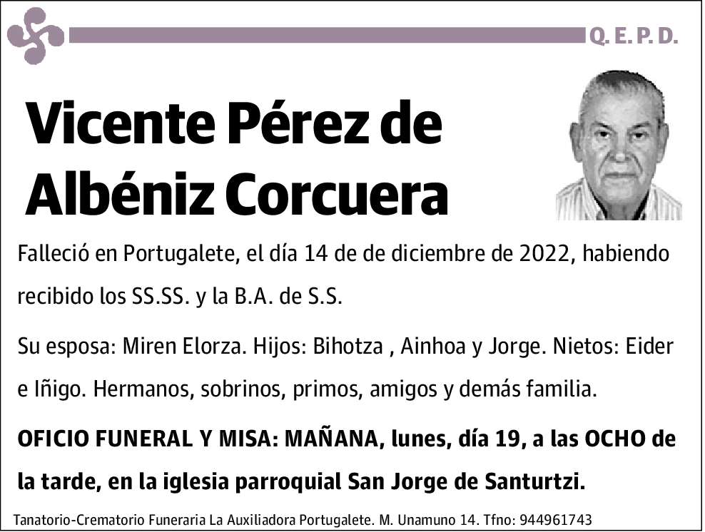Vicente Pérez de Albéniz Corcuera