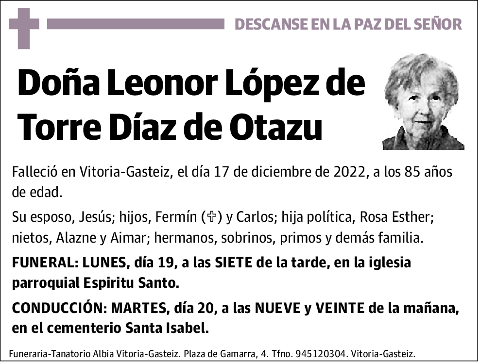 Leonor López de Torre Díaz de Otazu