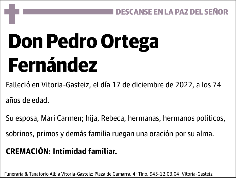 Pedro Ortega Fernández