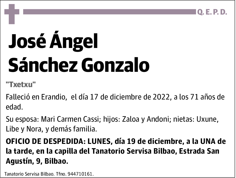 Joé Ángel Sánchez Gonzalo