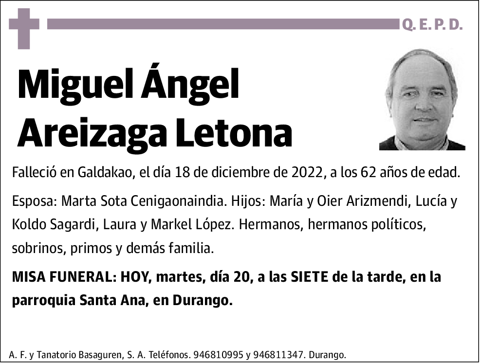 Miguel Ángel Areizaga Letona