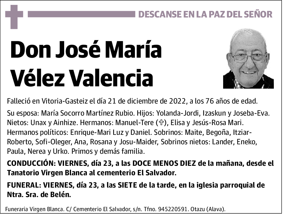 José María Vélez Valencia