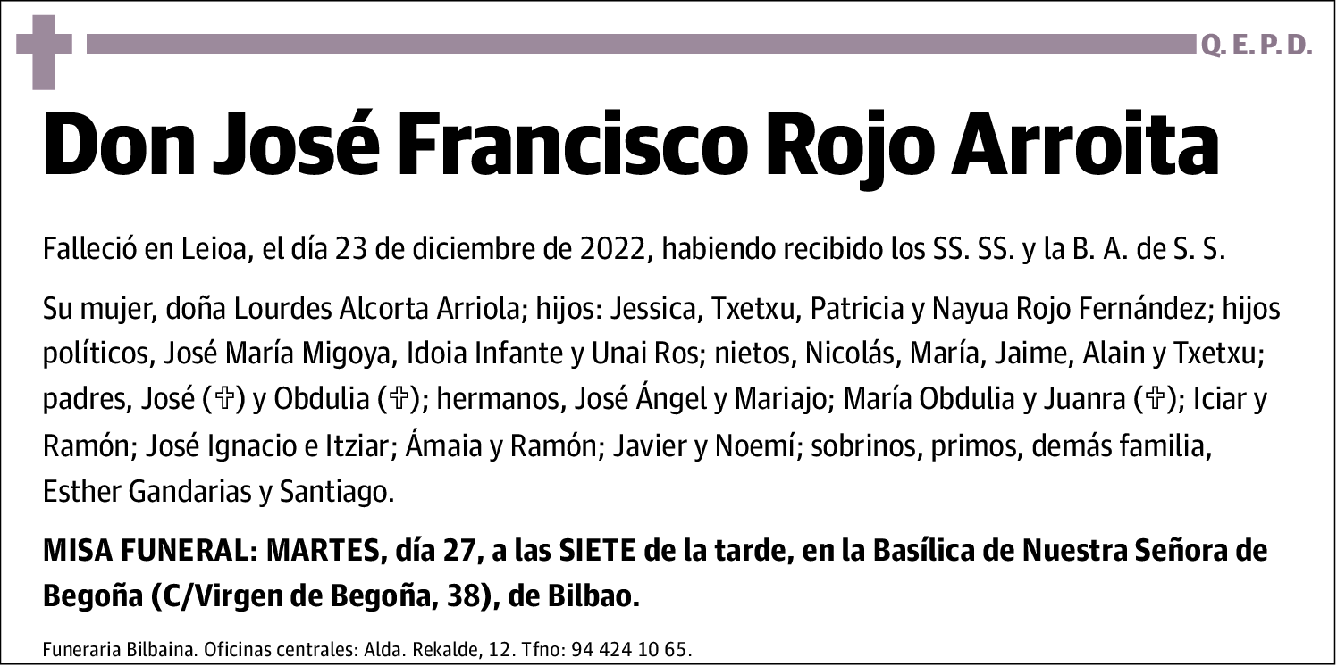 José Francisco Rojo Arroita
