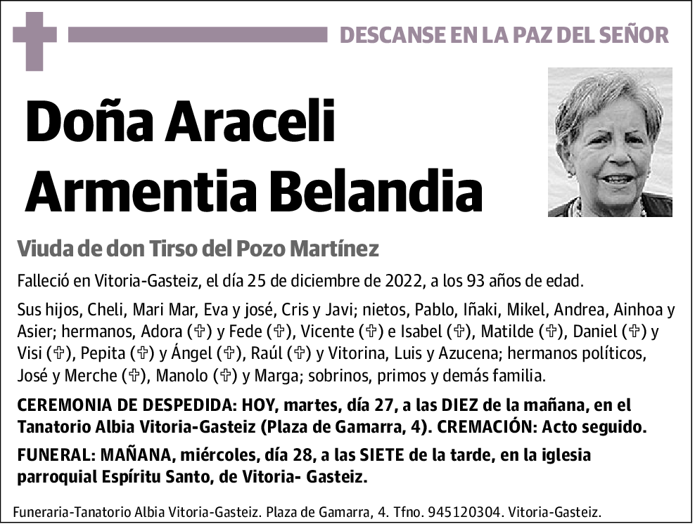 Araceli Armentia Belandia