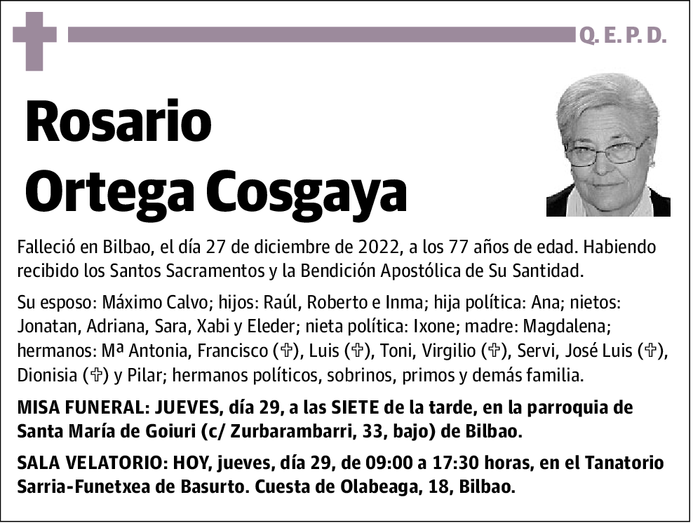 Rosario Ortega Cosgaya