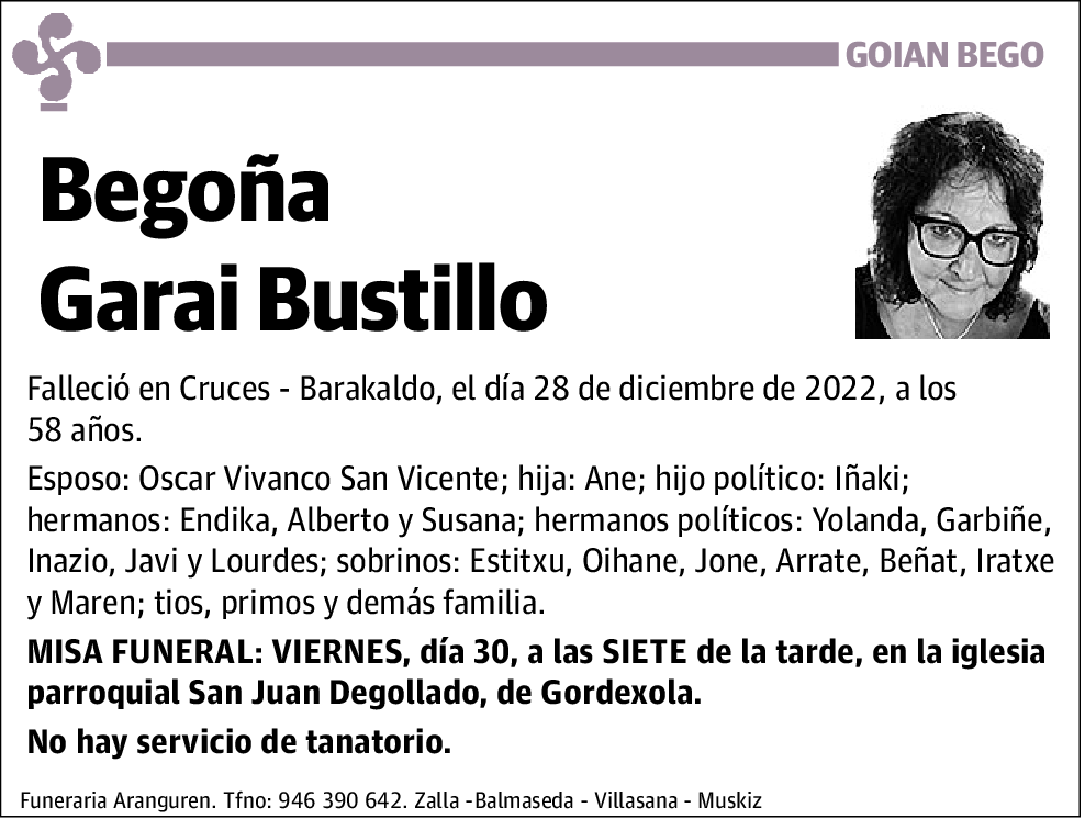 María Begoña Garay Bustillo