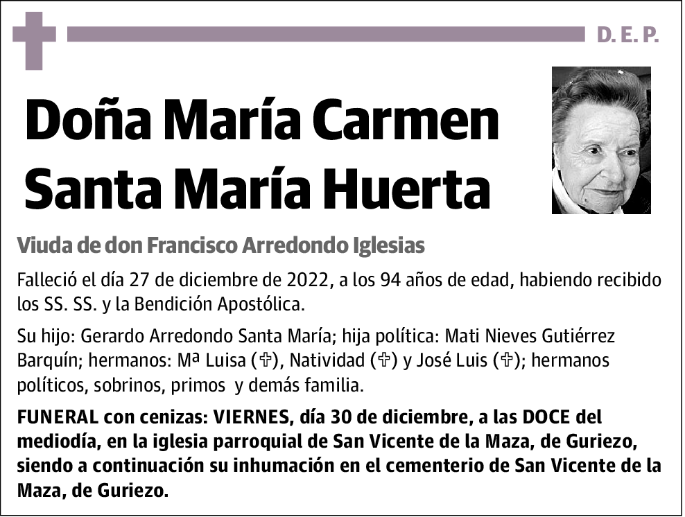 María Carmen Santa María Huerta
