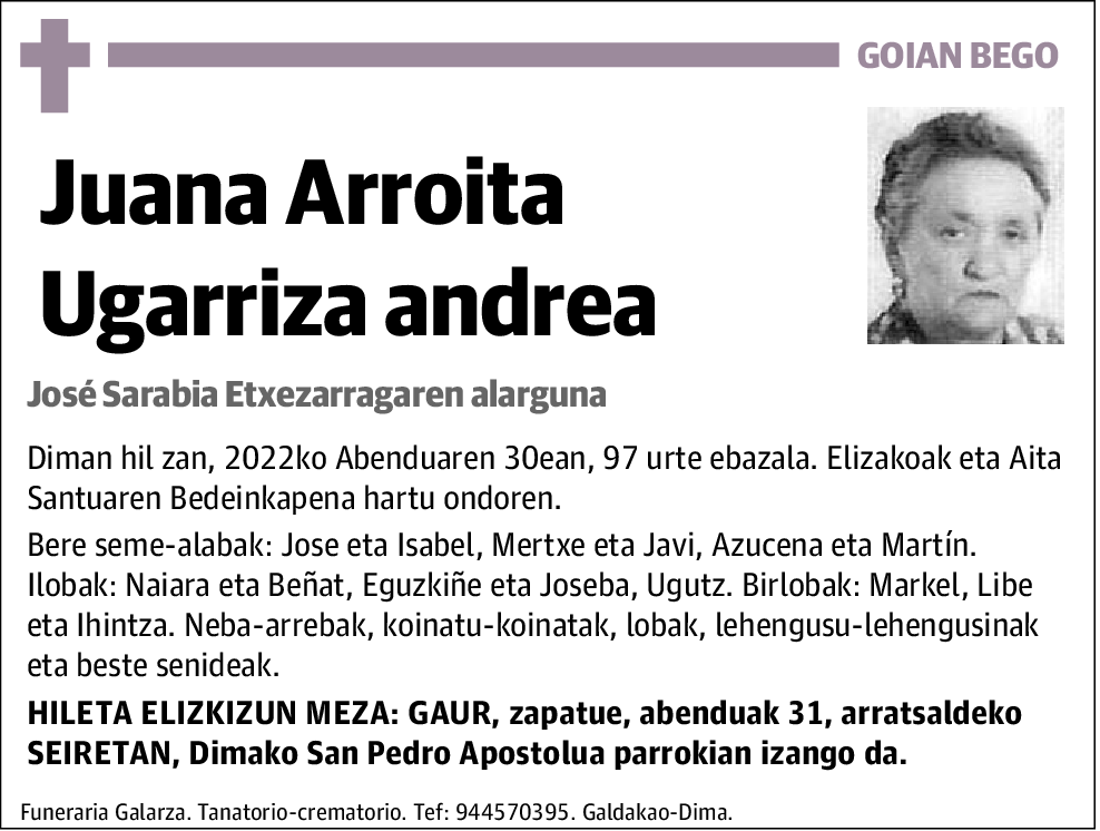 Juana Arroita Ugarriza