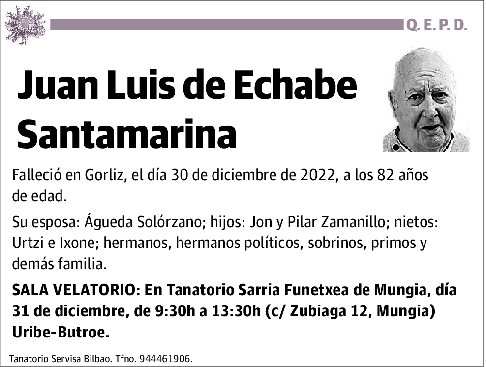 Juan Luis de Echabe Santamaría