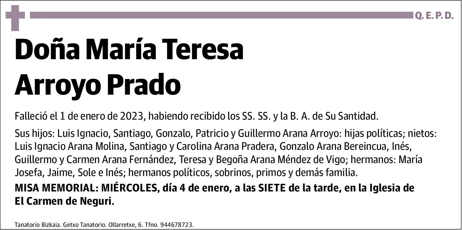 María Teresa Arroyo Prado