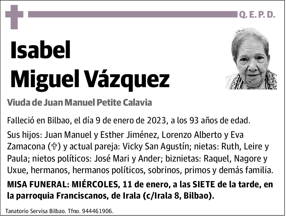 Isabel Miguel Vázquez