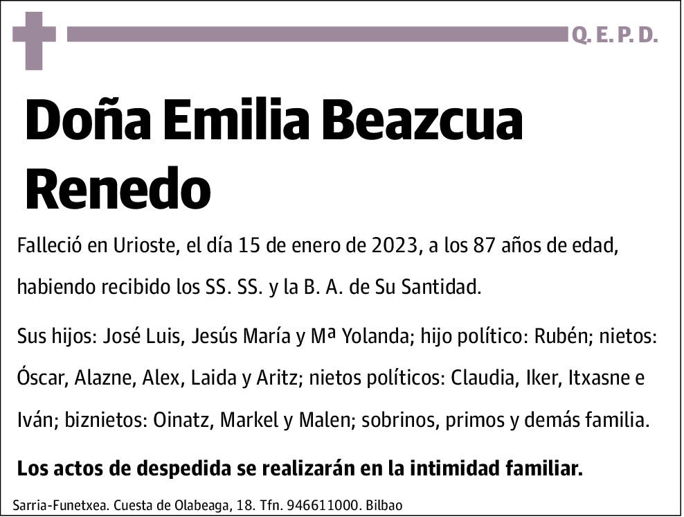 Emilia Beazcua Renedo