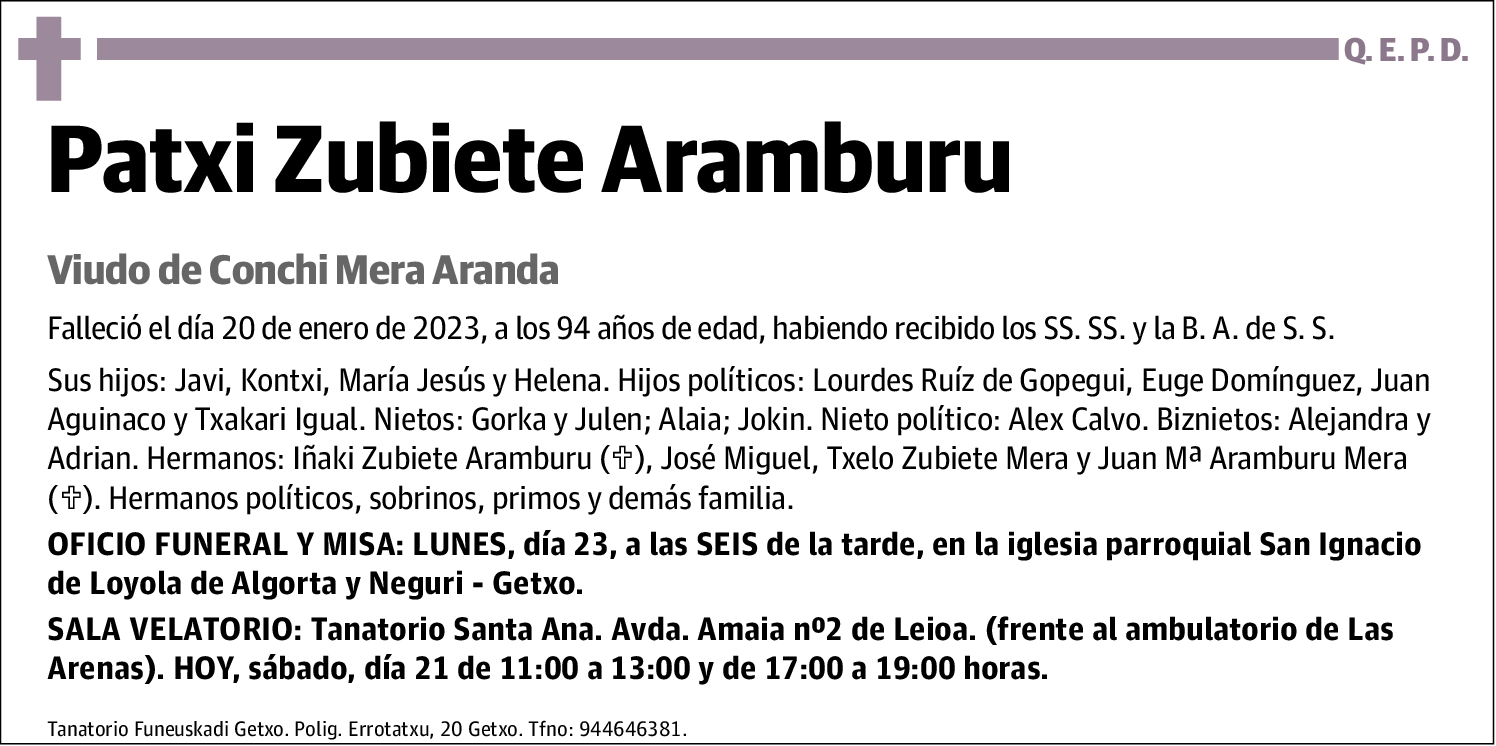 Patxi Zubiete Aramburu