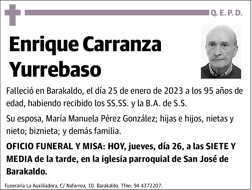 Enrique Carranza Yurrebaso