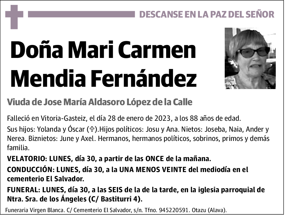 Mari Carmen Mendia Fernández