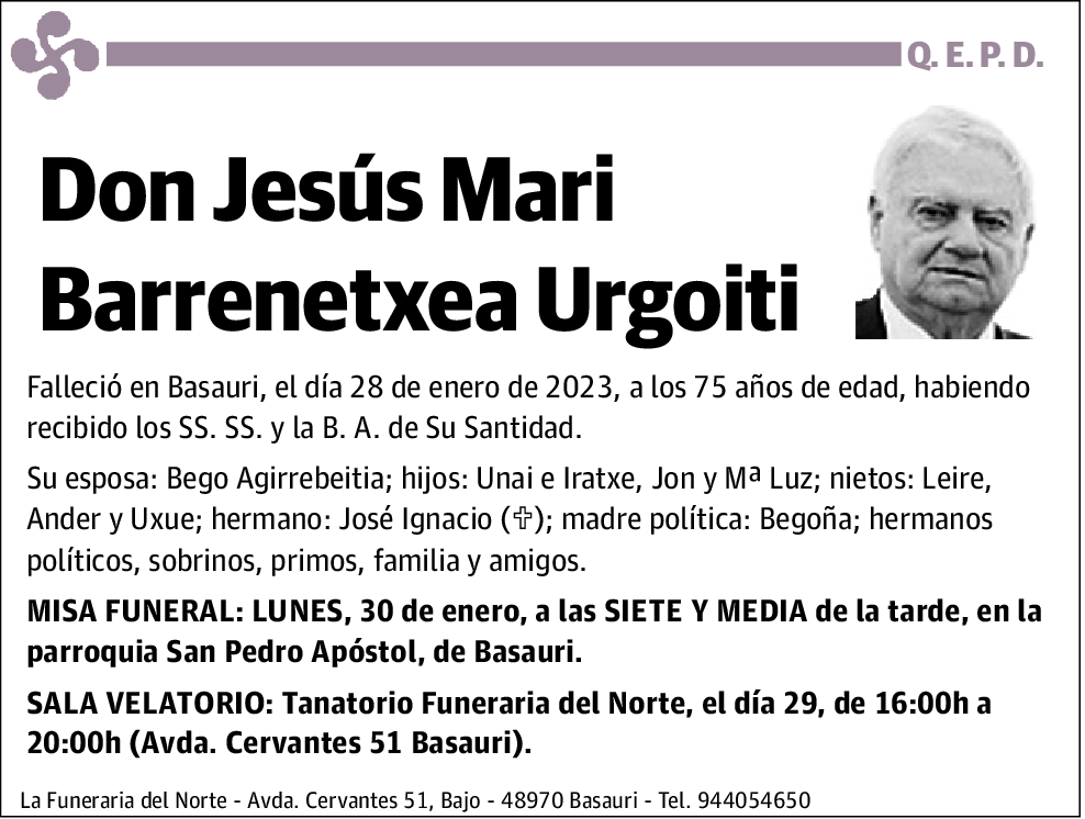 Jesús María Barrenetxea Urgoiti
