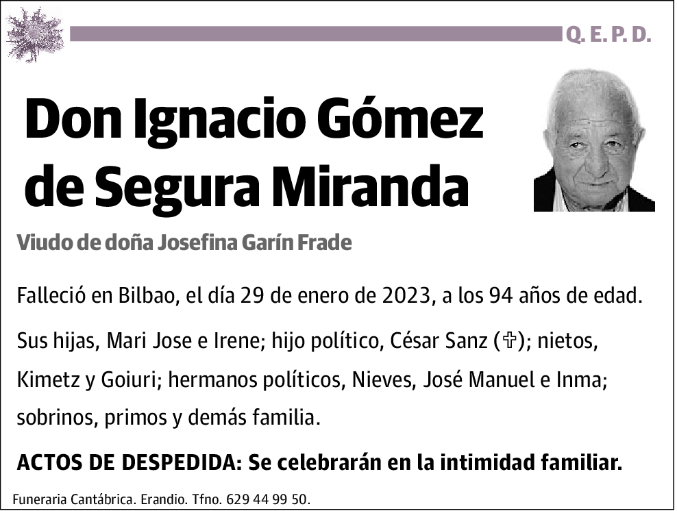 Ignacio Gómez de Segura Miranda