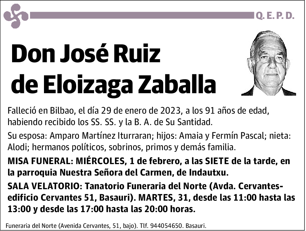 José Ruiz de Eloizaga Zaballa