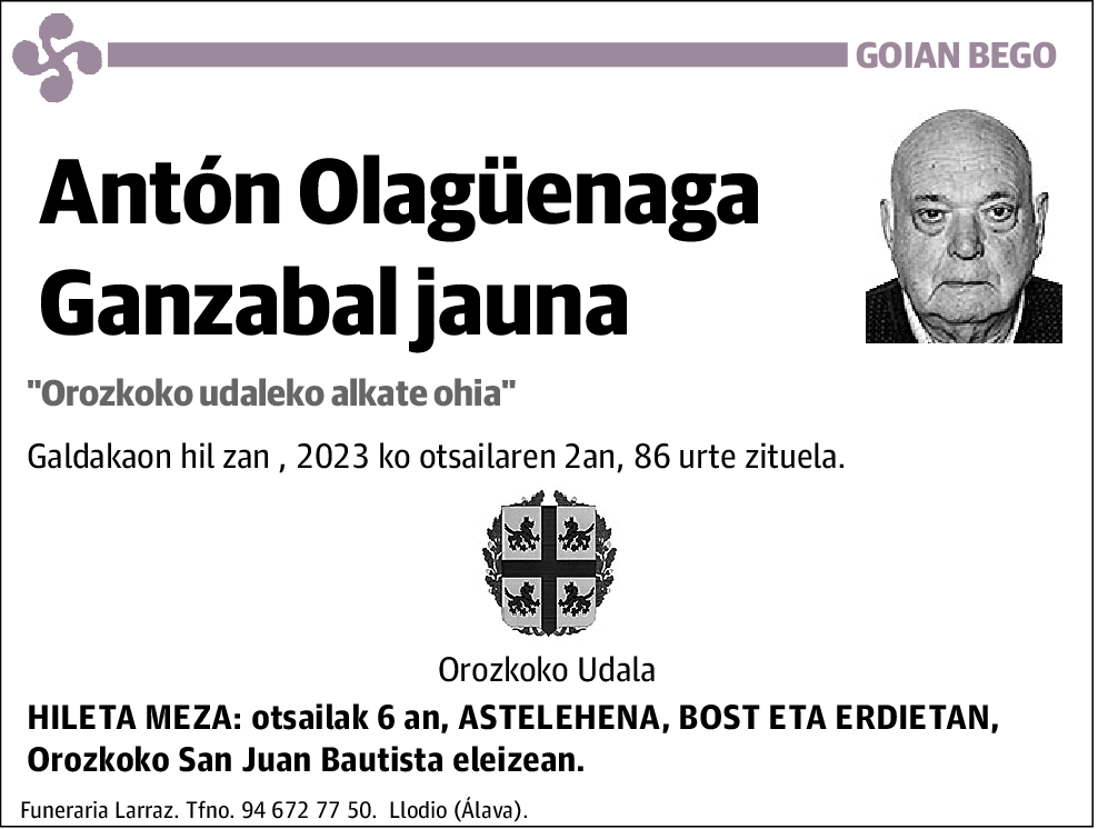 Antón Olagüenaga Ganzabal